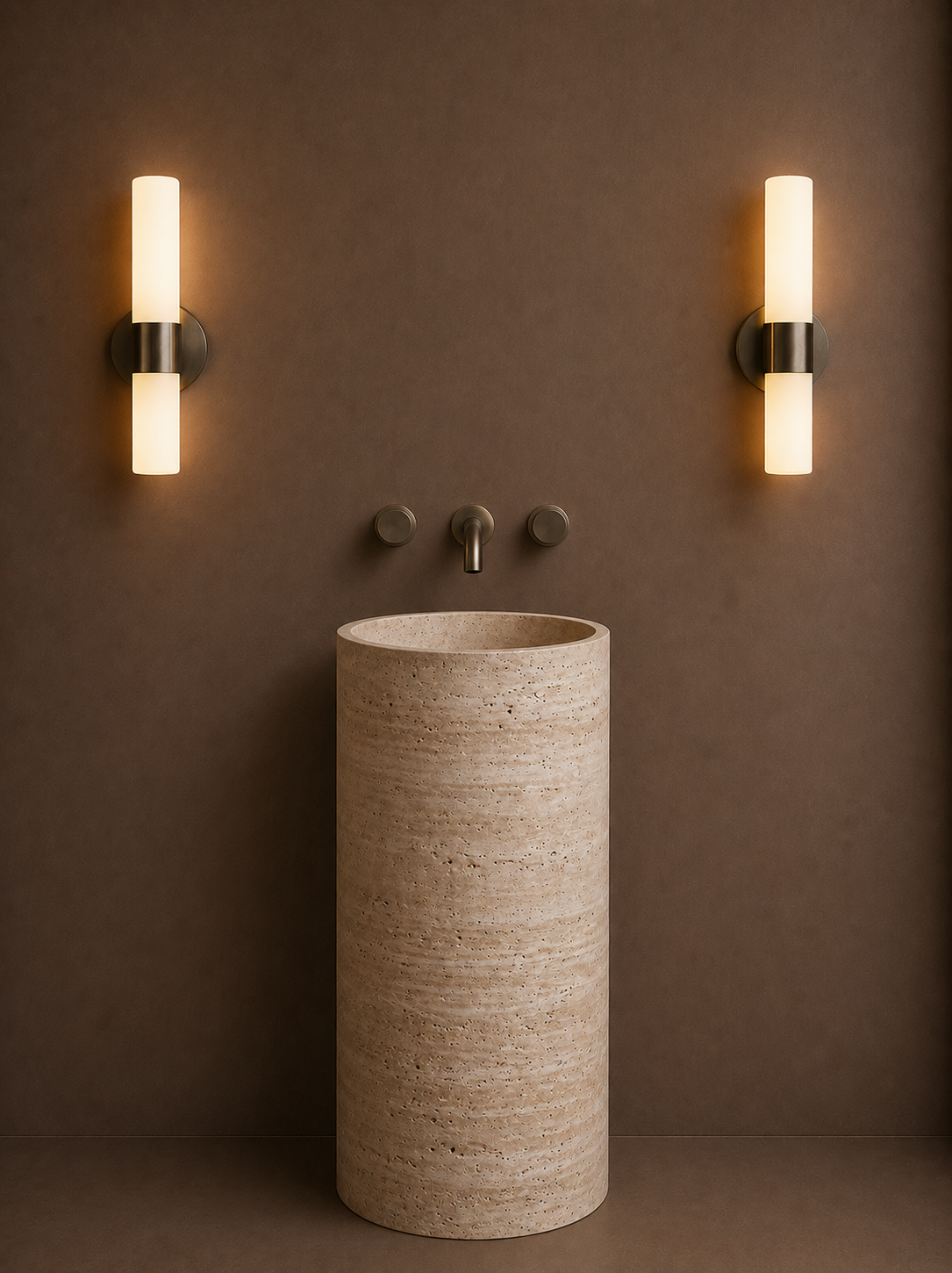 Travertine Atelier Tub